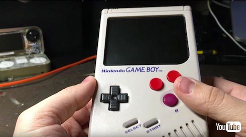 文本直送科技新闻:日本网友改造GameBoy，变身復刻款掌上型主机