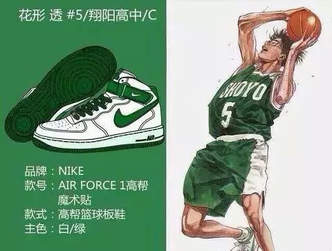 灌篮高手最经典的球鞋,灌篮高手球鞋大盘点