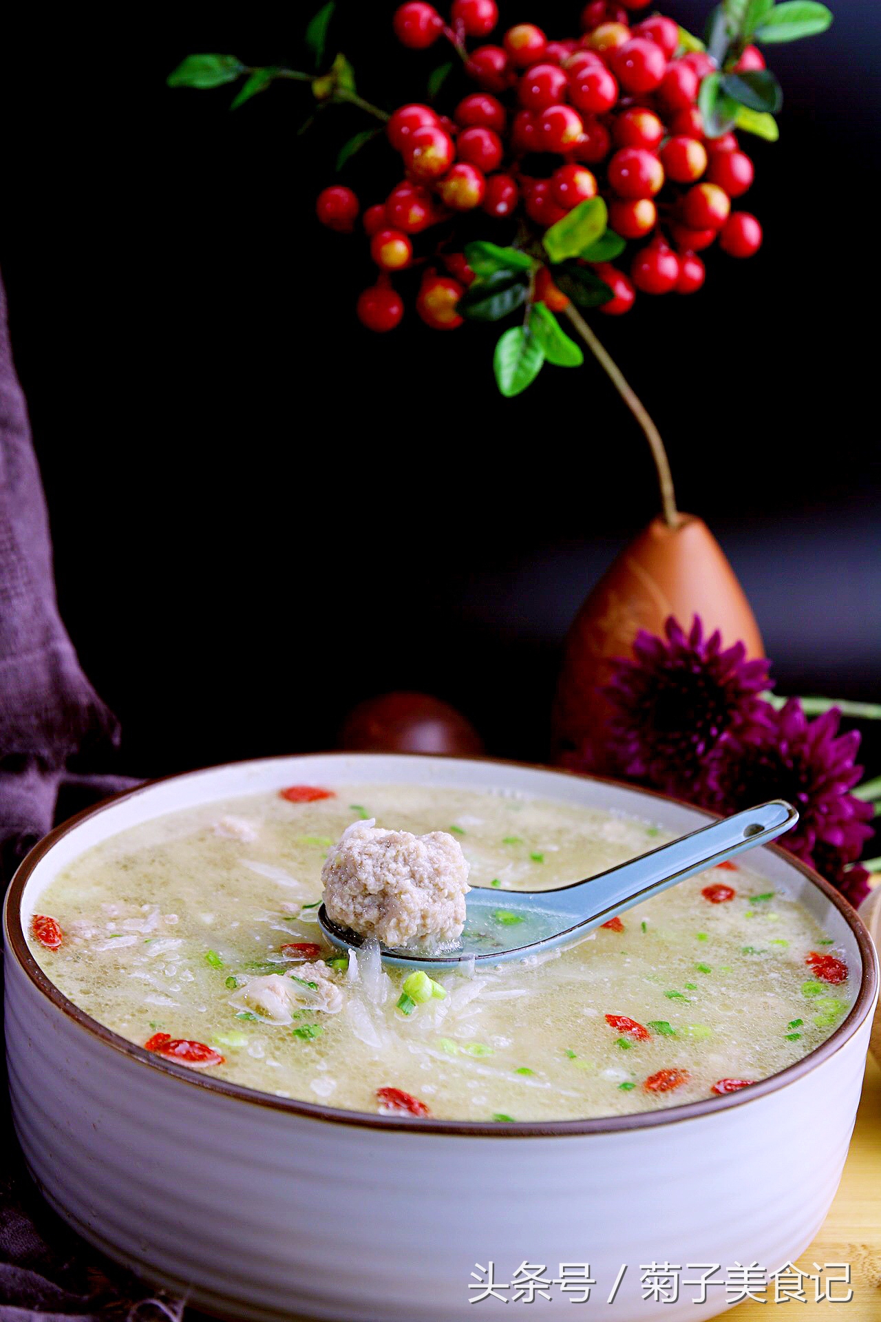 萝卜丝肉丸子汤正宗做法,正宗萝卜丝丸子汤