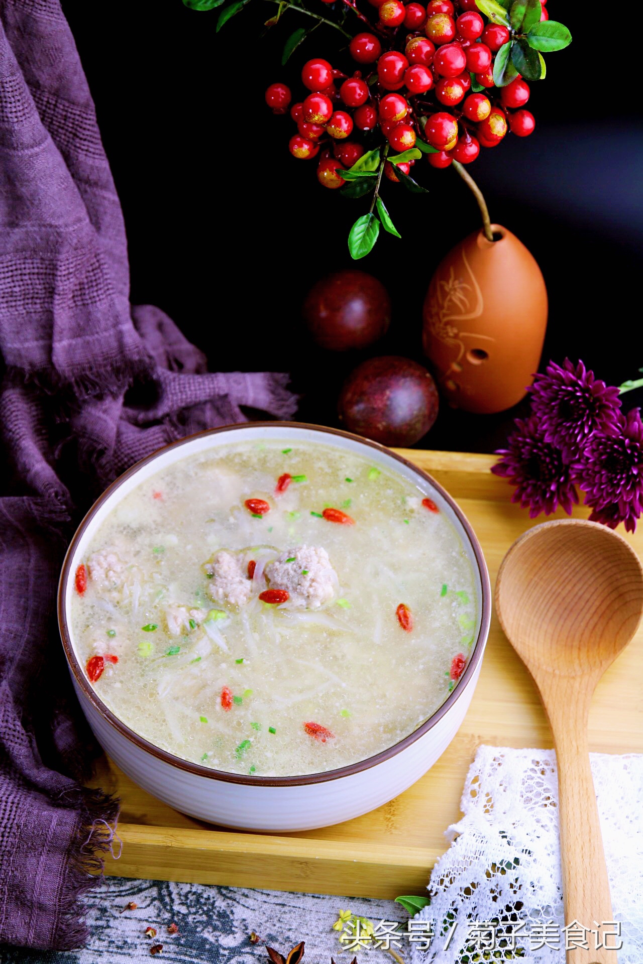 萝卜丝肉丸子汤正宗做法,正宗萝卜丝丸子汤