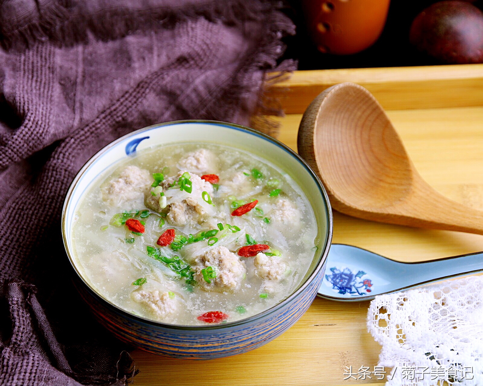 萝卜丝肉丸子汤正宗做法,正宗萝卜丝丸子汤