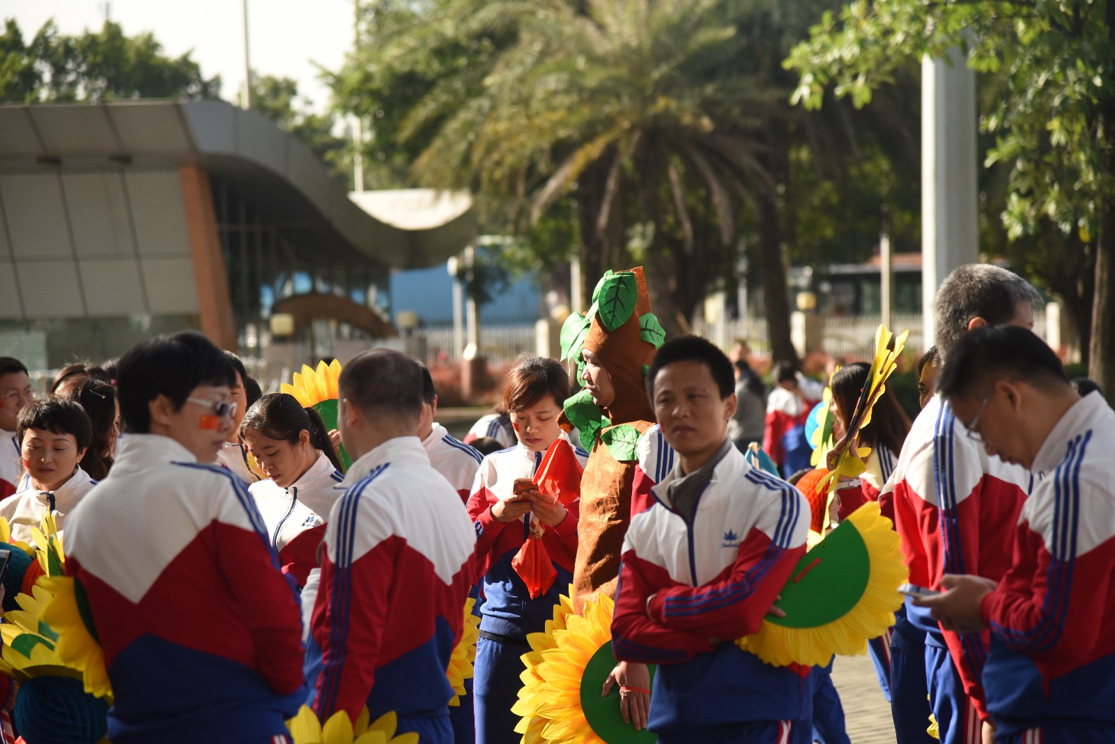 天河｜龙口西小*运学**动会：和平鸽、汉服、管乐队、拉丁舞团……