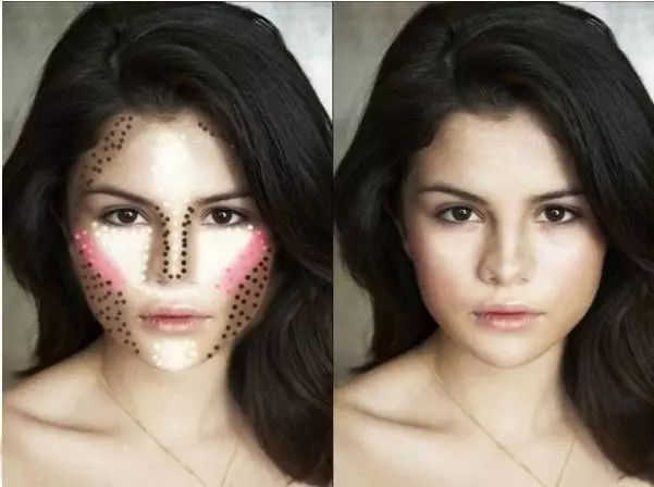 立体小v脸的画法,v型脸怎么修容