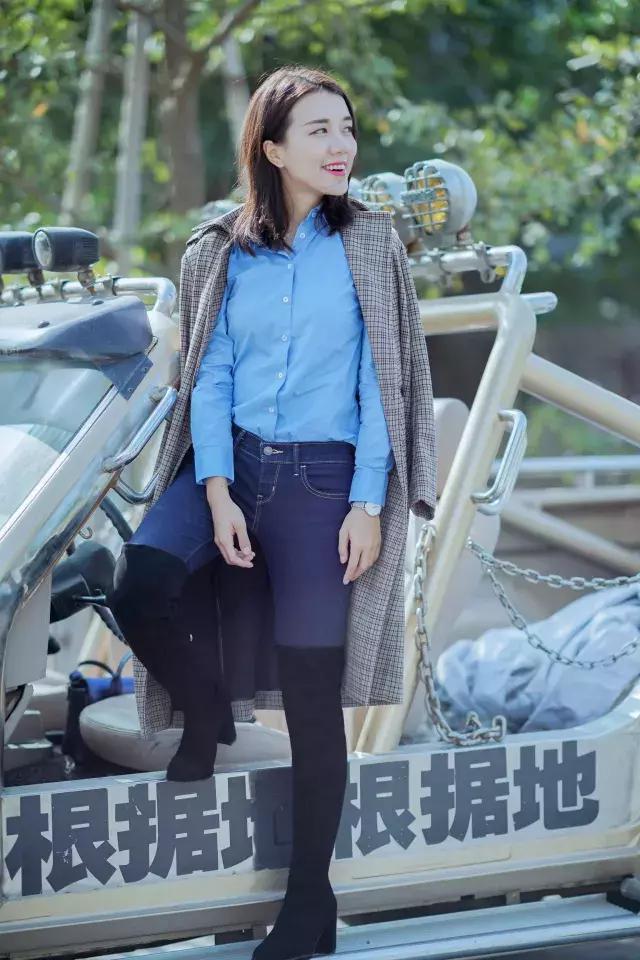 小白靴长筒冬季穿搭,爱穿搭爱搭配冬天