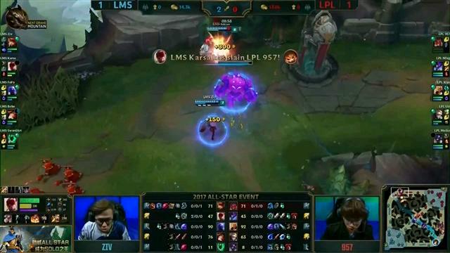 LOLAllstar从2013年到今天，从若风PDD厂长到957UZI，终于等到你