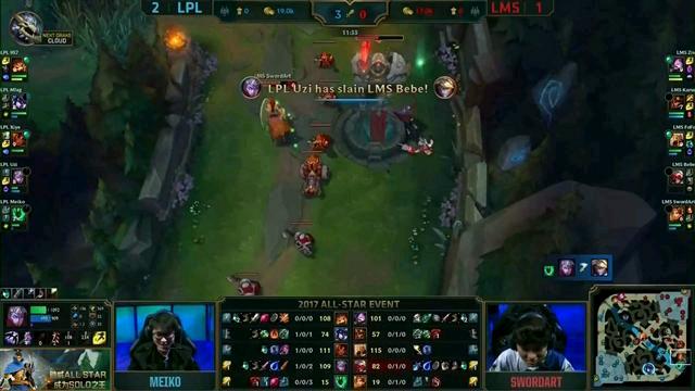 LOLAllstar从2013年到今天，从若风PDD厂长到957UZI，终于等到你