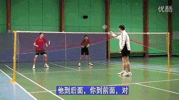 羽毛球双打女生跑位口诀,羽毛球球友单打技巧