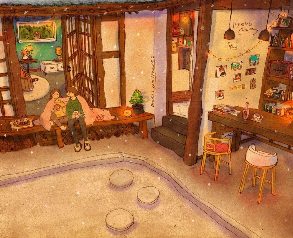 甜到爆的恋爱日常手绘,手绘情侣日常恋爱日记