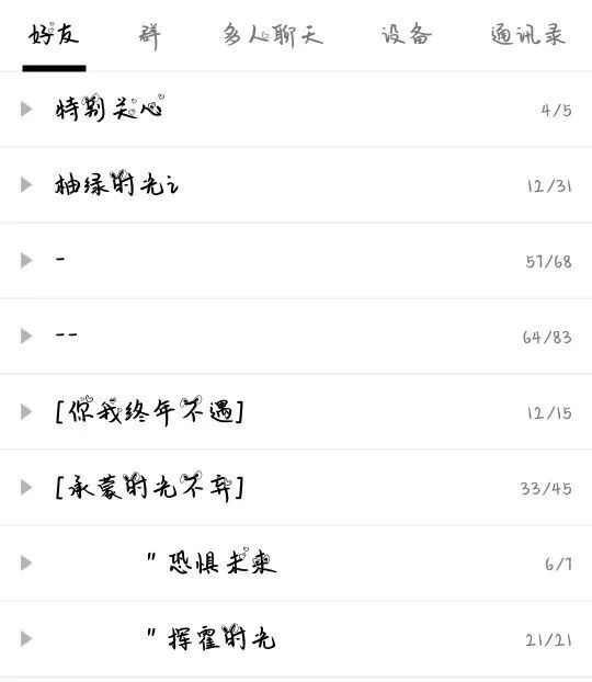 qq都怎么分组,你的qq分组是什么