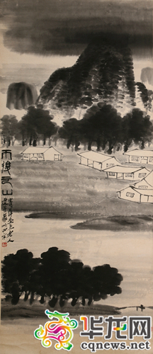 齐白石山水十二屏拍卖现场,齐白石山水十二屏拍出9.315亿元