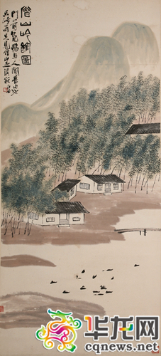 齐白石山水十二屏拍卖现场,齐白石山水十二屏拍出9.315亿元