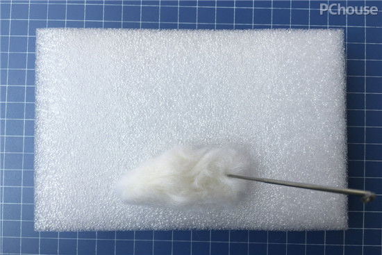 兔子毛绒挂件diy,diy羊毛毡钥匙扣小熊