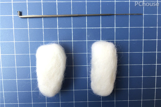 兔子毛绒挂件diy,diy羊毛毡钥匙扣小熊