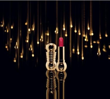 dior迪奥圣诞限定蓝金口红,dior迪奥秋季时装限定丝绒口红720