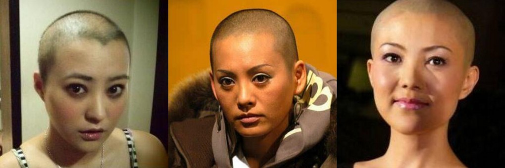 窦靖童光头造型曝光,敢于剃光头的女孩