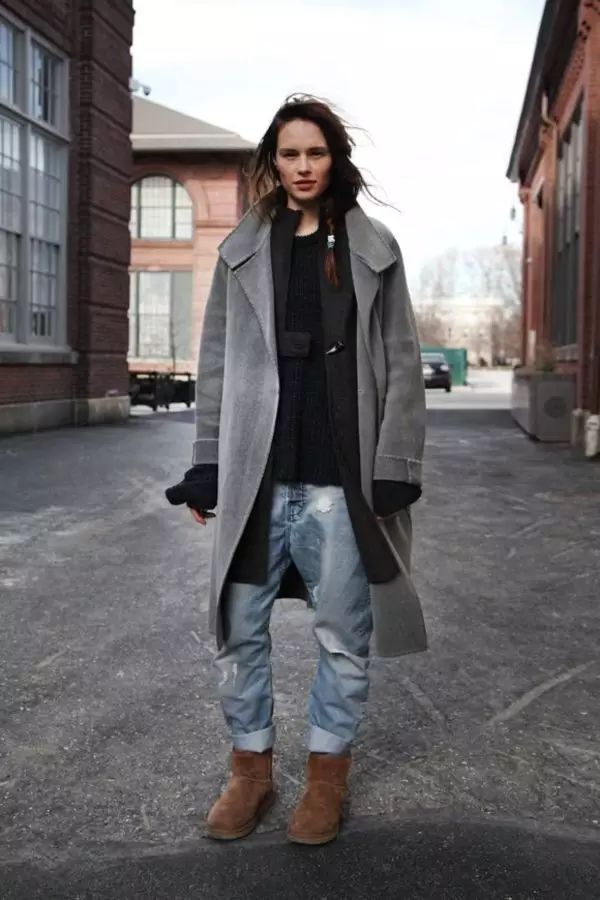 ugg穿搭很潮却很土,谁说穿oversize的就没有好身材