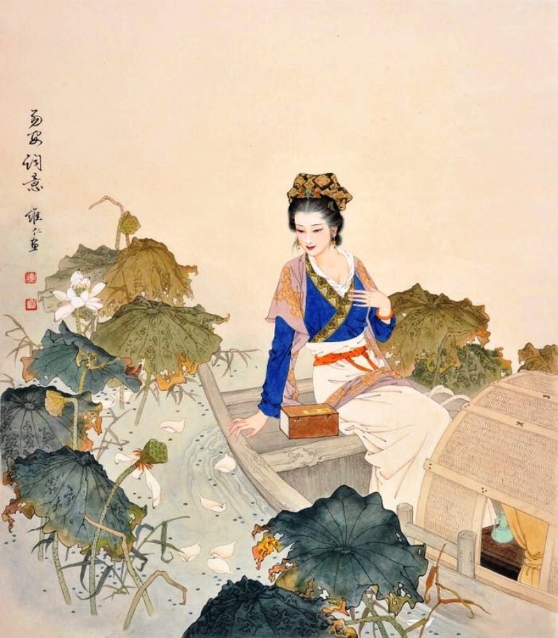 项维仁人物线描画稿,项维仁线描仕女新作集萃