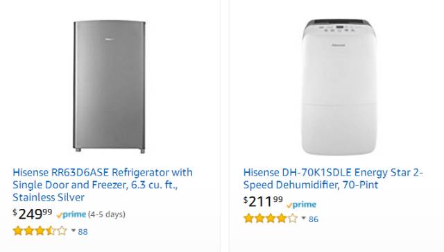 美国高端家电市场,美国市场的中国家电品牌