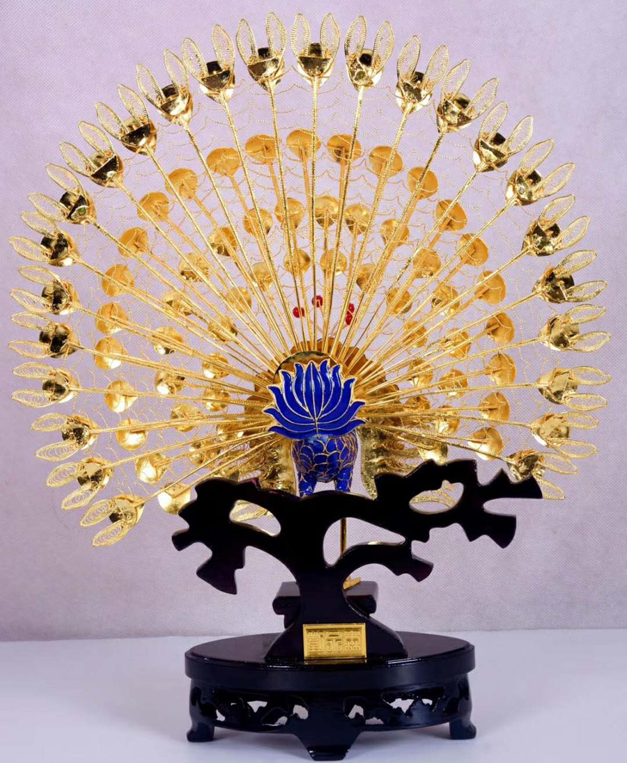 景泰蓝花丝镶嵌,景泰蓝当代大师刘永森作品