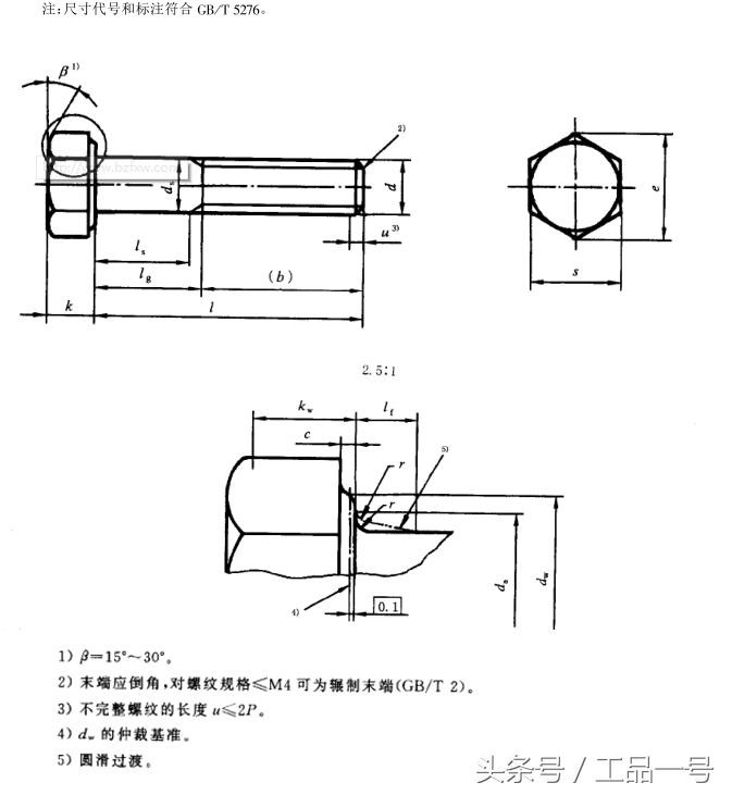 高强螺栓螺帽尺寸尺寸表,m27螺栓尺寸尺寸表