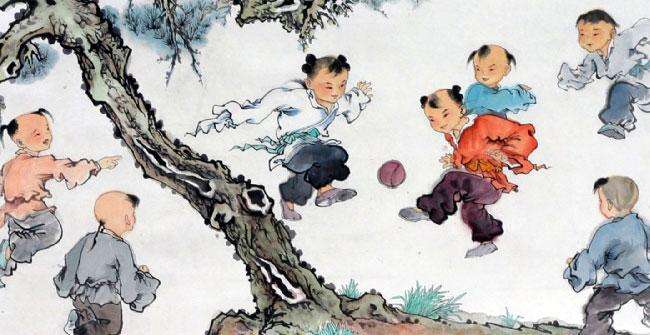 蹴鞠和足球历史演变图片,足球起源于中国的蹴鞠吗