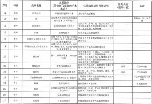 30个病种付费政策,按病种付费病种超百个