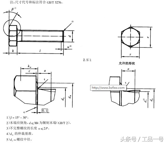 高强螺栓螺帽尺寸尺寸表,m27螺栓尺寸尺寸表