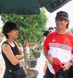 李响谈米卢,李响与米卢教练