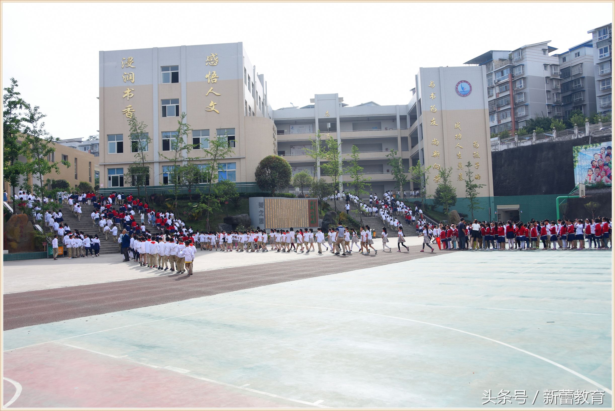 写身边的环境50字,描写学校运动场的作文