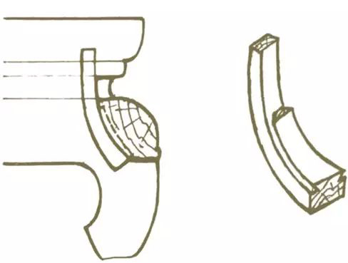 榫卯结构手绘线稿,古代家具手绘线稿
