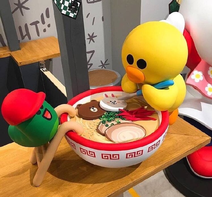 LineFriends主题店萌系拉面再来一碗！