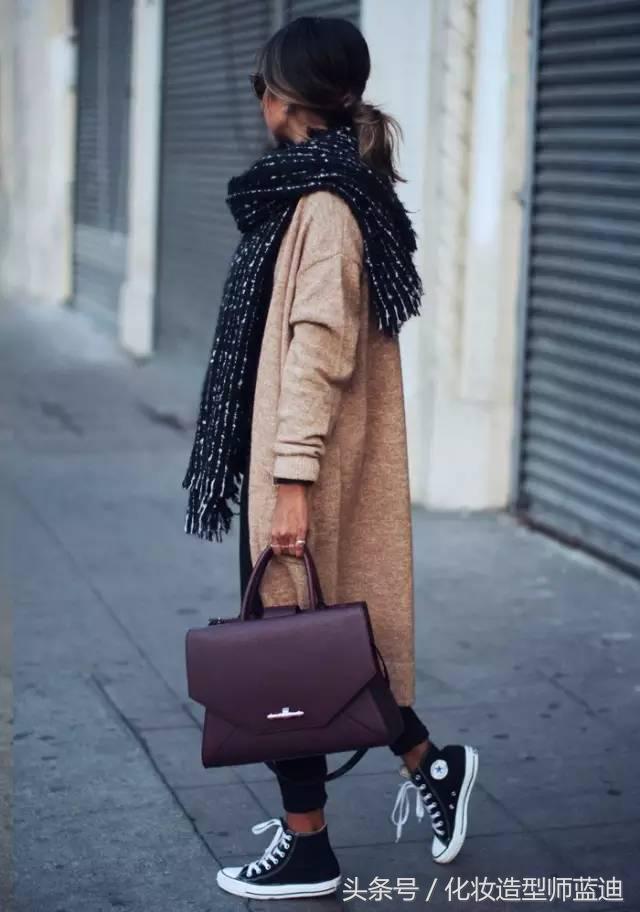 围巾发型,冬天围围巾适合什么发型