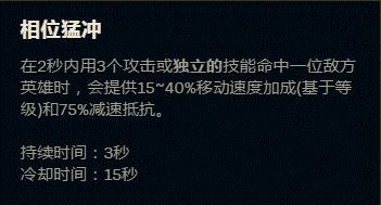 相位猛冲怎么触发吸血鬼,英雄联盟蓝色的加攻速装备