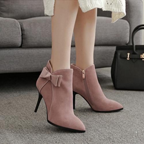 比较女人味又显年轻的高跟短靴,高跟短靴欧美气质女神范细跟