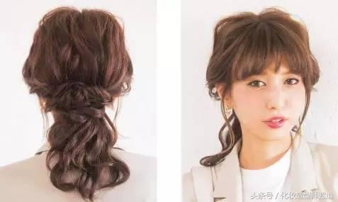 简单的盘发欧美韩系,泡面卷发型教程