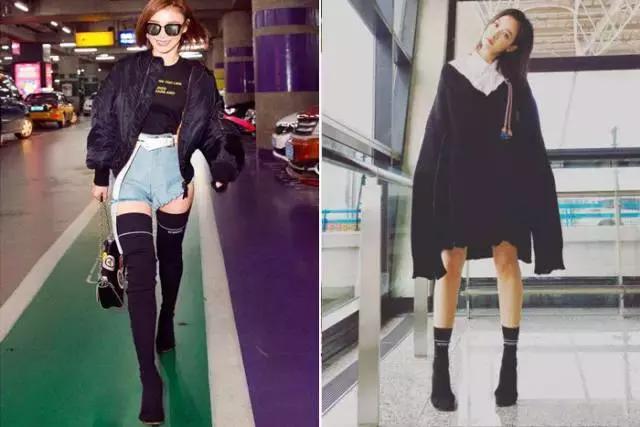 适合冬天小女生穿的黑色马丁靴,适合年轻小姐姐穿的衣服