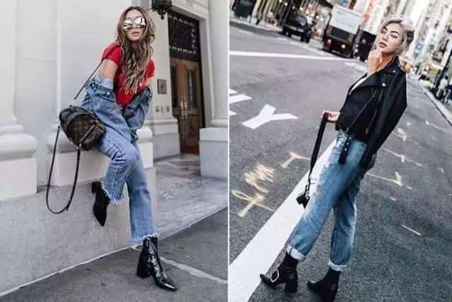 适合冬天小女生穿的黑色马丁靴,适合年轻小姐姐穿的衣服