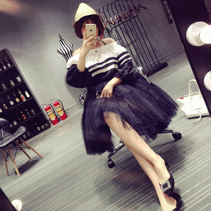 最新款的网纱裙,网纱裙洋气有质感