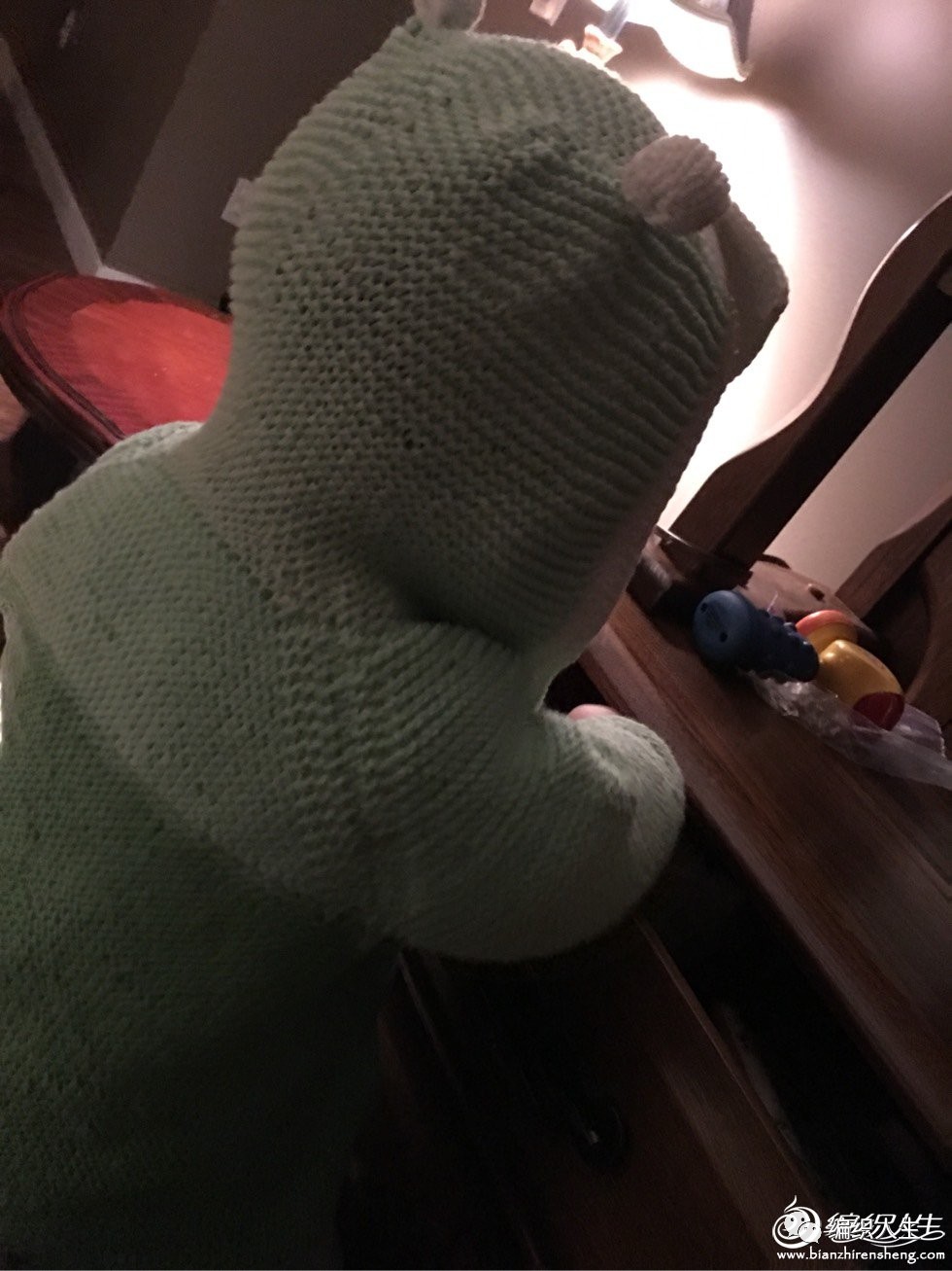 从上到下织宝宝带帽开衫棒针,从领口往下织宝宝开衫简单款