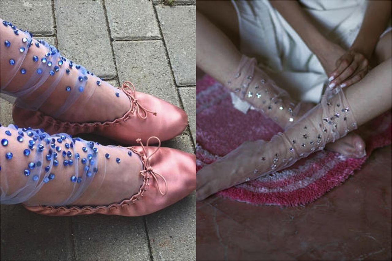 袜子怎么配长裤,小白袜的搭配方法