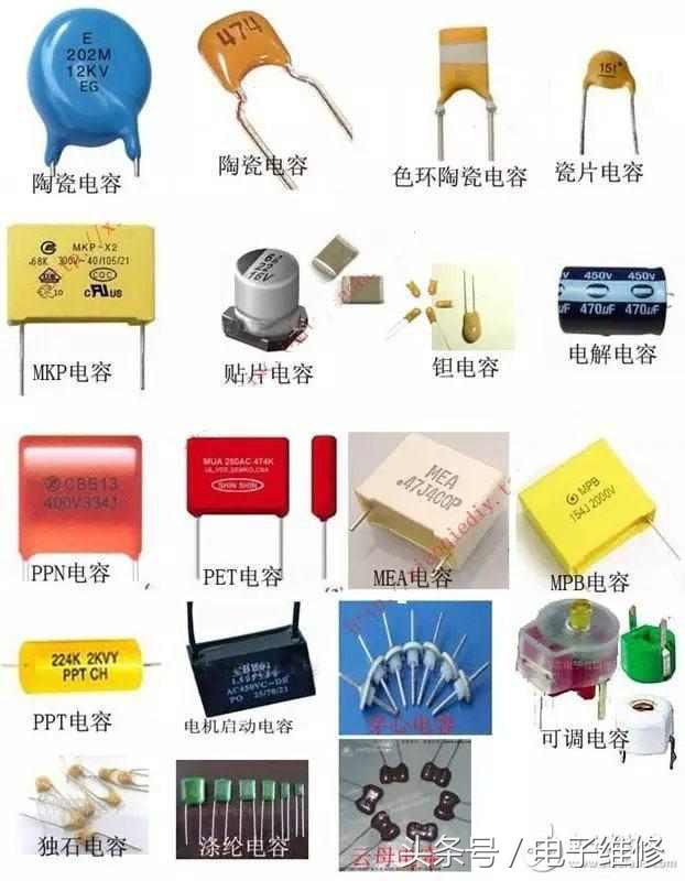 教你认识各种电容,认识电容