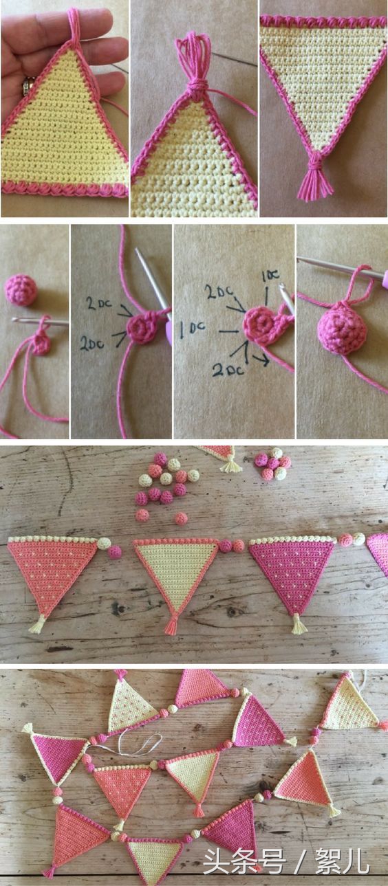 钩针家居饰品视频教程,钩针布置房间的装饰品