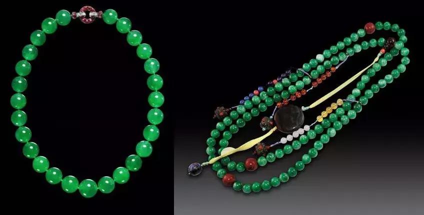 光绪翡翠朝珠,清朝翡翠朝珠108珠