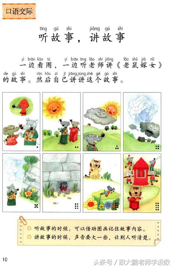 小学一年级语文预习的正确方法,一年级语文小公鸡和小鸭子预习