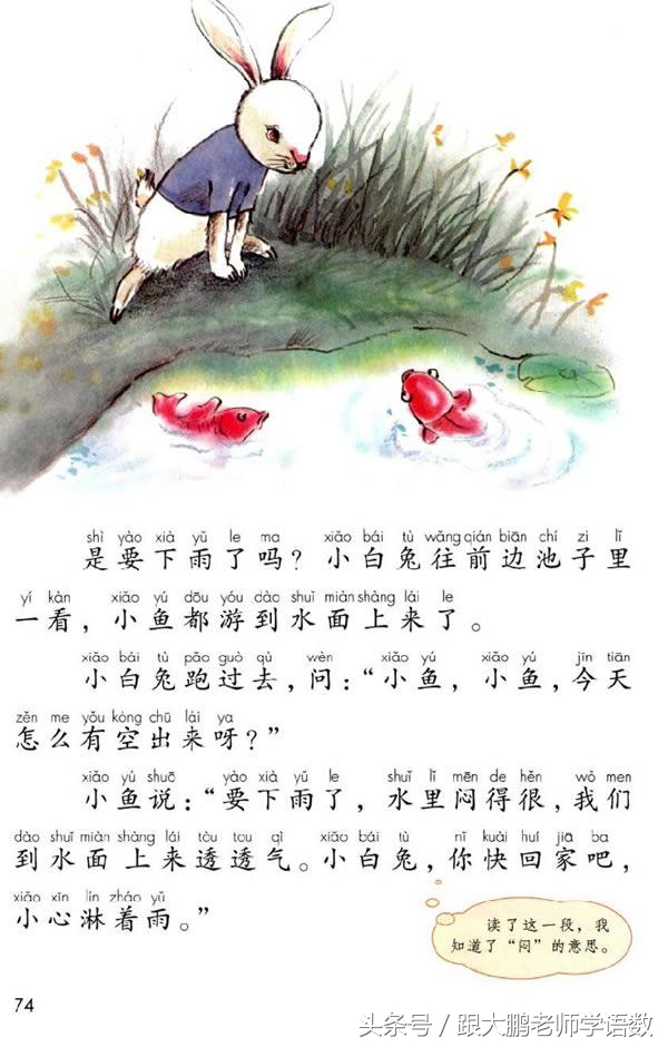 小学一年级语文预习的正确方法,一年级语文小公鸡和小鸭子预习