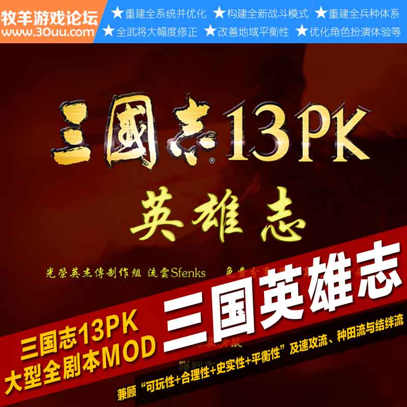 三国志13pk怎么用mod,三国志13pk修改器