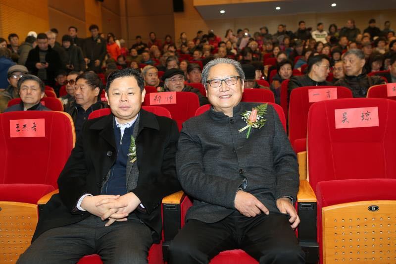 韩煜书法展在中国,韩煜和他的书法创作团队