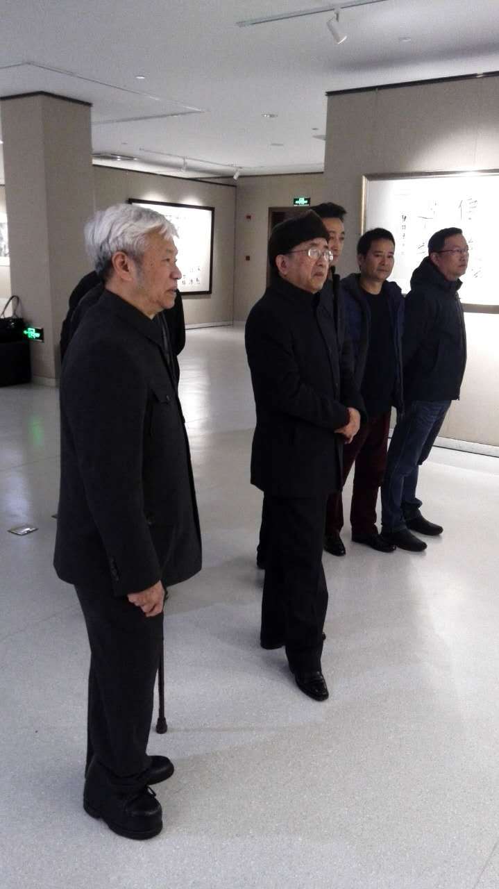 韩煜书法展在中国,韩煜和他的书法创作团队