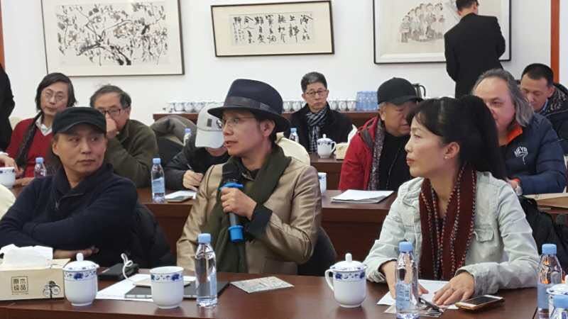 韩煜书法展在中国,韩煜和他的书法创作团队