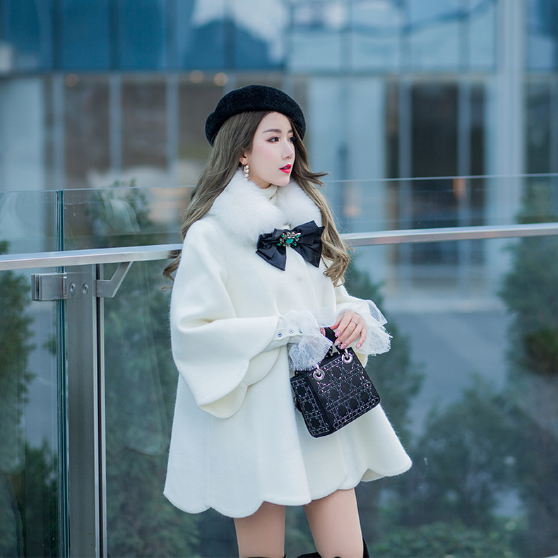 慵懒气质风毛呢外套,呢子外套淑女